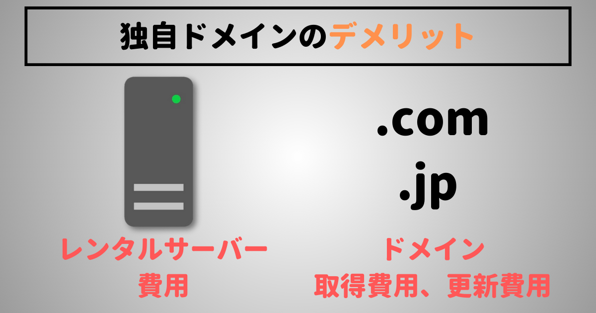 仕事用に独自ドメインを使うデメリット